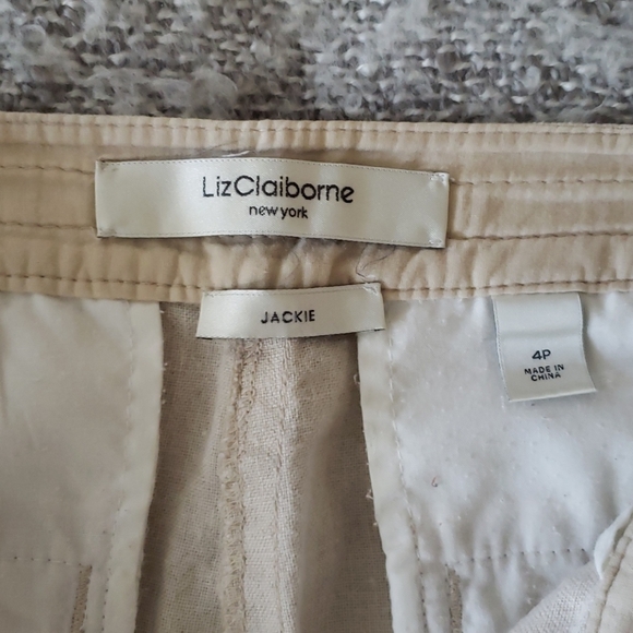 Liz Claiborne 100 linen wide leg 👖 - Picture 2 of 8